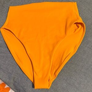 Left On Friday hi hi bikini bottom in orange marigold medium